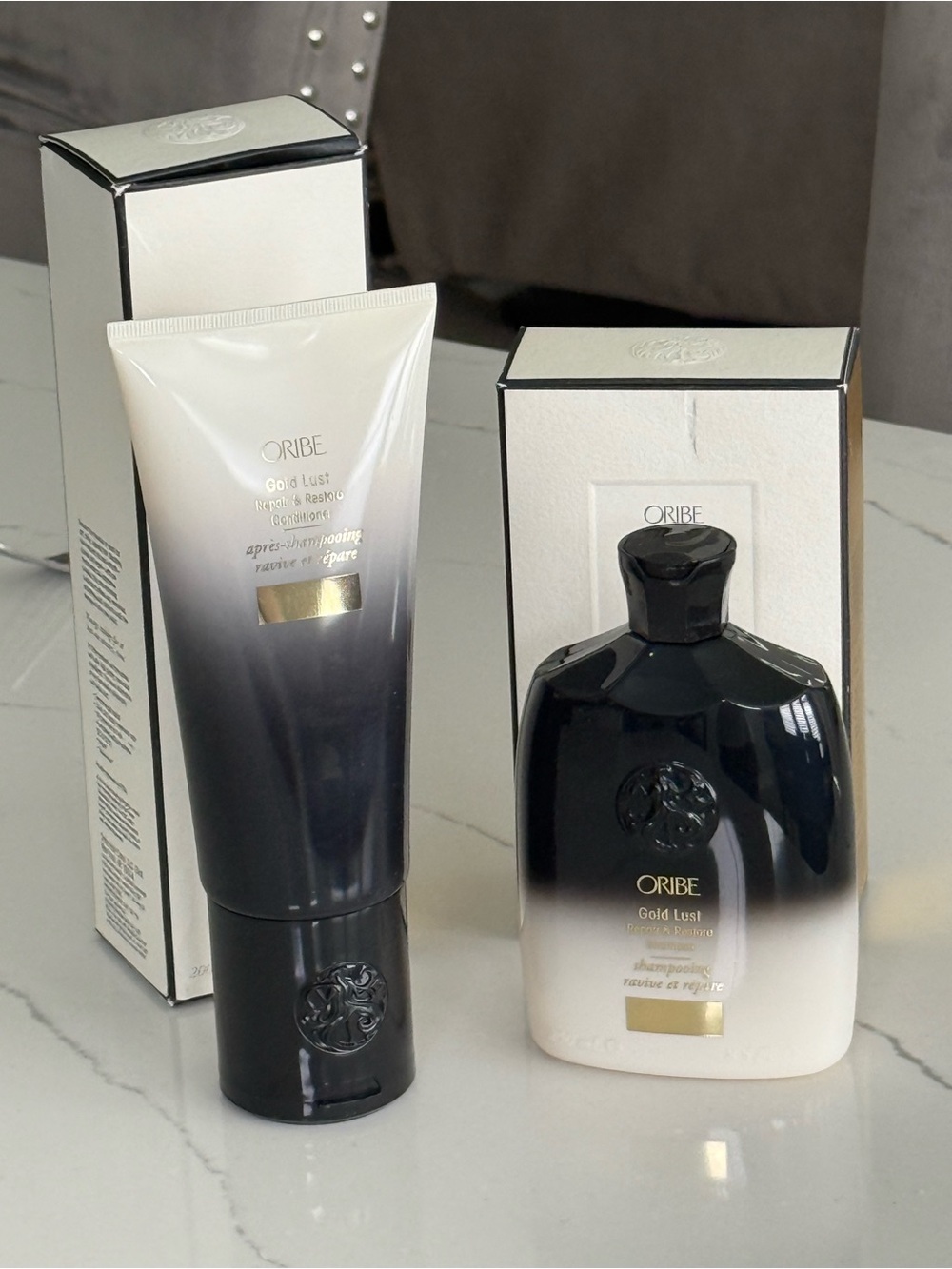 New Oribe Gold Lust Repair & Restore Shampoo/Conditioner